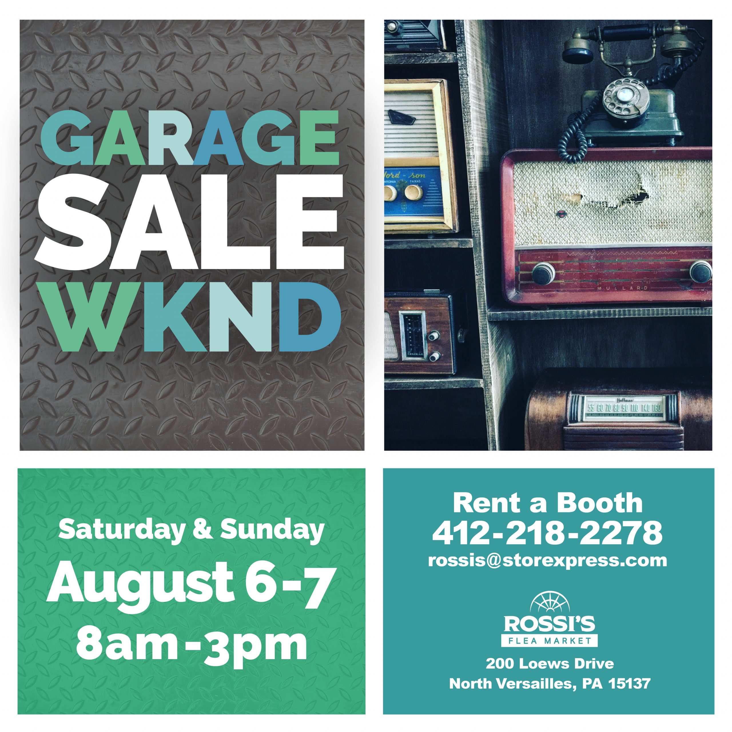 Garage Sale Weekend Information
