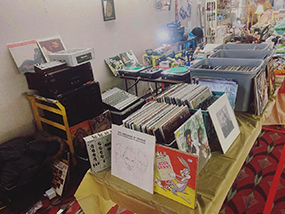 Records on Sale Indoors at Rossi's indoor Flea Market